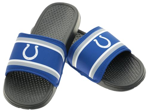 Image of FOCO NFL Team Printed Slide Sandals - Officially Licensed Football Fan Footwear for Comfort & Style
