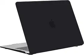 Capa Case Compatível Para Macbook New Air 13,3'' A1932/ A2179/ A2337 M1 (2018-2020)-PRETO FOSCO,Policarbonato, Rígido,Fina e Leve
