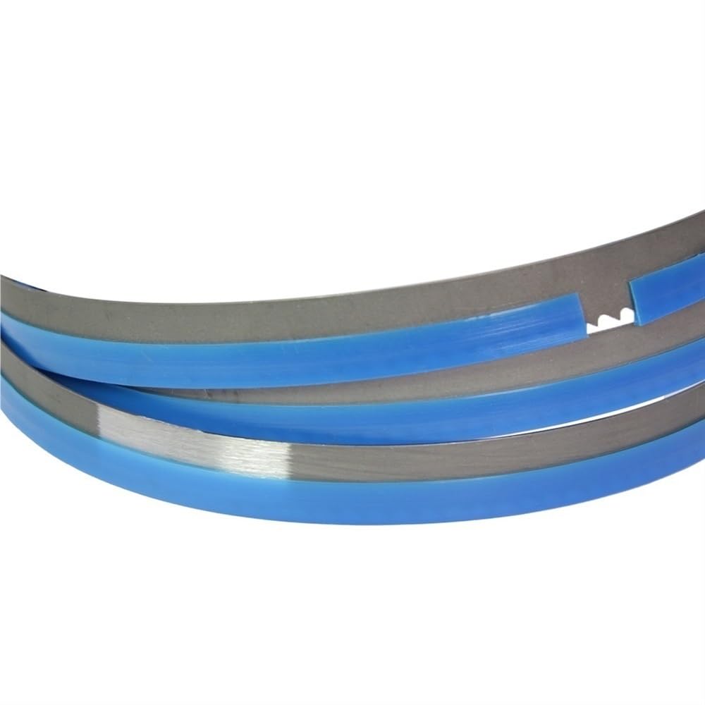 Brzeszczot do piły taśmowej, 1400 1425 1712 2240mm bimetaliczny brzeszczot taśmowy, 1/2 cala M42 brzeszczoty taśmowe, 6TPI 13x0.6mm brzeszczot taśmowy do cięcia twardego drewna(1425x13x0.6mm)