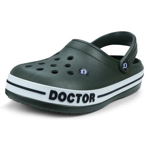 Image of DOCTOR EXTRA SOFT Men's Ultra Soft Casual Clogs /Sandals with Adjustable Back Strap for Adult | Comfortable | Light Weight | Stylish & Anti-Skid | Waterproof & Everyday Use Mules for Gents & Boys D-502