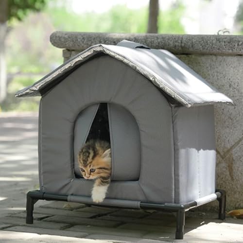 Niche pour chat extérieure fermée et isolée de l'humidité