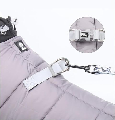 Warmer Hundemantel Wasserdicht Hunde Winterjacke für kleine mittlere Hunde, 4-Beine bedeckt winddichte reflektierende Hundejacke Schneeanzug (S)