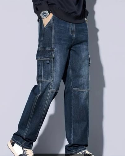 Image of ODDMONKEY Men Jeans || Cargo Jeans for Man ||Cargo Pant for Man || Jeans for Men || Men Cargo Pants || Straight Fit Jeans for Men