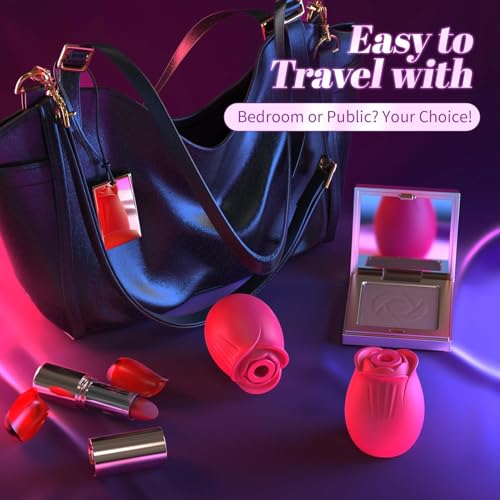 Sex-Toys-Rose-Dildo-Vibrator-Upgraded-Adult-Toys-with-5-Sucking-Vibrating-Modes-for-Women-Clitoral-Nipple-Rose-Sucker-Sex-Toy-Clitoral-G-Spot-Vibrators-for-Woman-Couples-Adult-Sex-Games