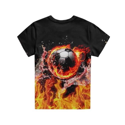 Image of JEOCODY Boys Girls Graphic Tees Funny 3D Printed Short Sleeve T-Shirts 3-16T