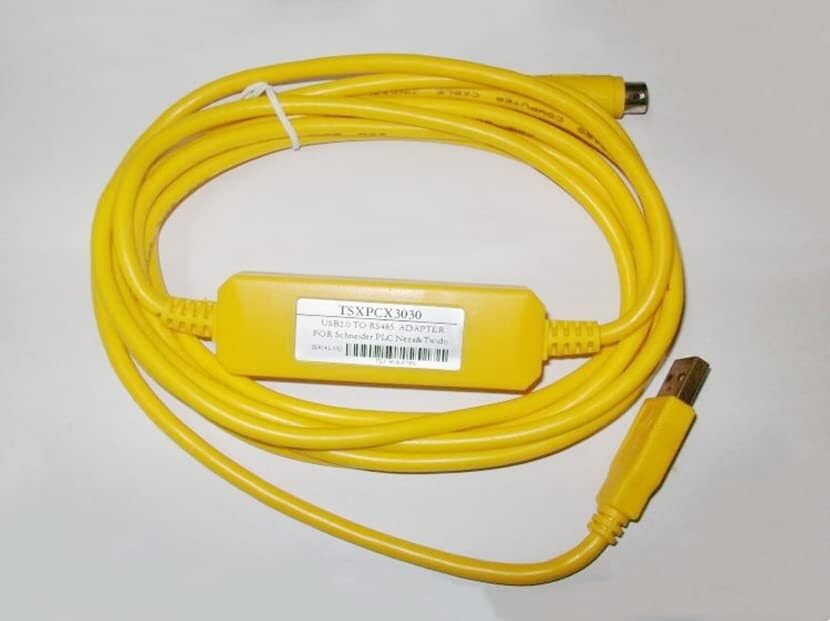TSXPCX3030 TWIDO Series PLC Programming Cable Data Download Cable USB-RS485 Cable (Yellow 3m)