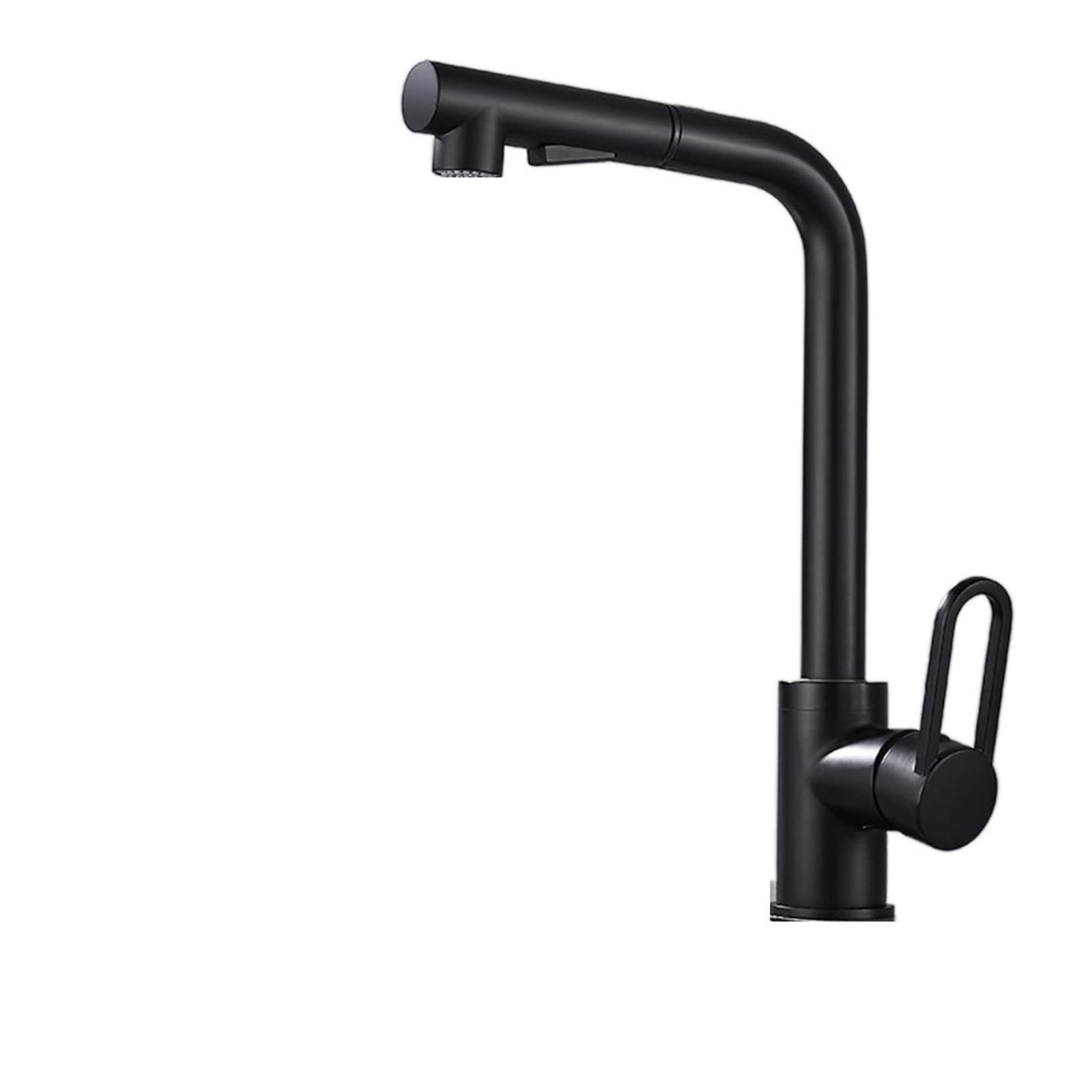 Robinet mélangeur évier cuisine acier inoxydable tuyau 60 cm poignée rotation 360