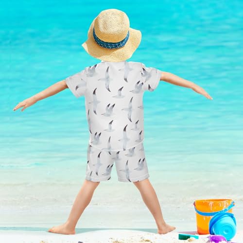 Image of Sunflower Floral Yellow Black Short Sleeve Hawaiian Button Down Shirts and Short Sets for Boys Toddler Summer Outfits