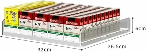 Présentoir à cigarettes trapézoïdal multicouche avec poussoir automatique