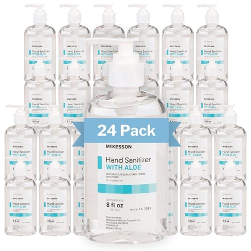 McKesson Hand Sanitizer Pump with Aloe, 8 oz [Pack of...