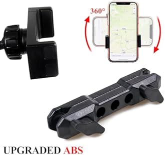 JHD-TOGO for Jeep Wrangler Bronco Dash Phone Holder, Phone Mount for Jeep Wrangler JK JL 2007-2023 Ford Bronco 2021 2022 2023 2024 2/4 Door Accessories,360°Adjustable Phone Mount Interior Accessories