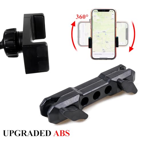 JHD-TOGO for Jeep Wrangler Bronco Dash Phone Holder, Phone Mount for Jeep Wrangler JK JL 2007-2023 Ford Bronco 2021 2022 2023 2024 2/4 Door Accessories,360°Adjustable Phone Mount Interior Accessories