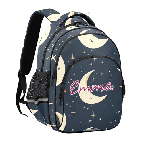Sac à dos d'école motifs lunes pour éviter la perte des affaires de classe - 2