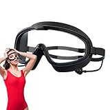 Genérico Schwimmbrille für Erwachsene, Schwimmbrille, Anti-Beschlag-Brille, breite View-Brille, professionelle Wassersportbrille, Anti-UV, kein Auslaufen, Brille für Frauen
