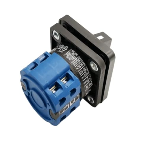 Selector rotatorio de 2 posiciones con 8 tornillos para control de corriente alternca 3