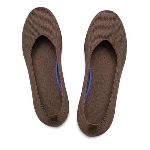 Image of Women's Ballet Flat Dressy Casual Knit Shoes Round Toe Women Mesh Flats