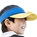 Visera Niño con Ventilador Sin Aspas Gorra Proteccion Solar Transpirable de Verano Ventilador Portatil Silencioso de Manos Libres Gorra Visera de Protección UV,Azul
