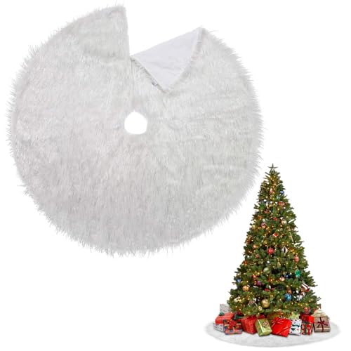 Tannenbaum Decke Rund,Weihnachtsbaum Teppich Rund 78cm,Teppich...