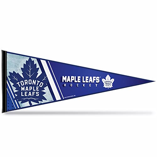 Rico Industries NHL Hockey Toronto Maple Leafs Primary 12 x 30 Felt Wall Dcor Pennant - Great for Home/Bed Room/Man Cave Dcor