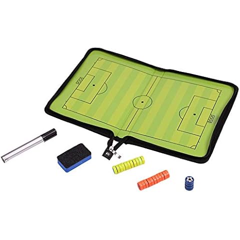 Magnetic Soccer Board, Nullnet Coaches Tactical Board Portable Professional Football Soccer Magnetic Tactics Board Training Assistant Equipment with Marker Pieces Pen and Eraser Cover