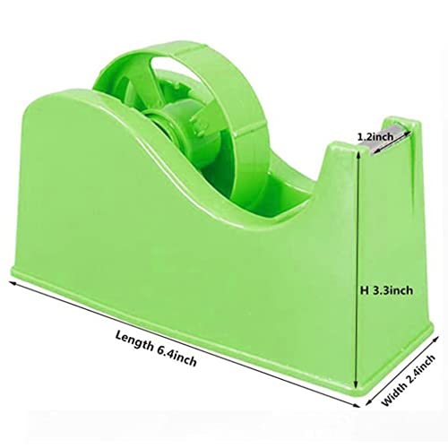 Mr.r Desktop Tape Dispenser, Sublimation Masking Tape Dispenser, Adhesvie Roll Holder With Weight Nonskid Base Green For Heat Press Transfer Printing Tape (Fits 1'' & 3'' Core) #TOP5