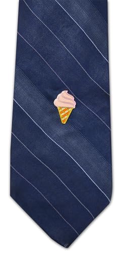 Image of Novel Merk Ice Cream, Pretzel, Pizza & Food Lapel Pin, Hat Pin & Tie Tack Set - with Clutch Back