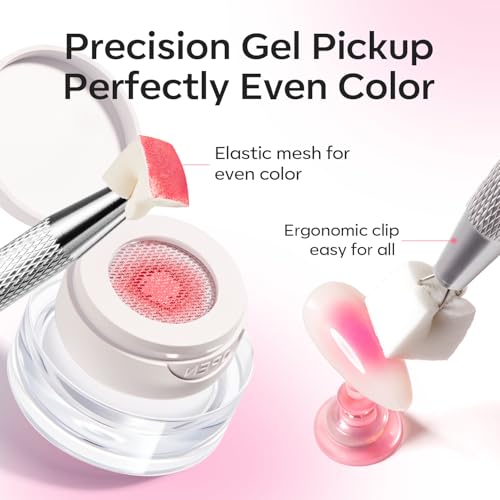 Image of modelones Pat Paint Gel Nail Polish, 2 Colors Soak Off UV Patting Gel