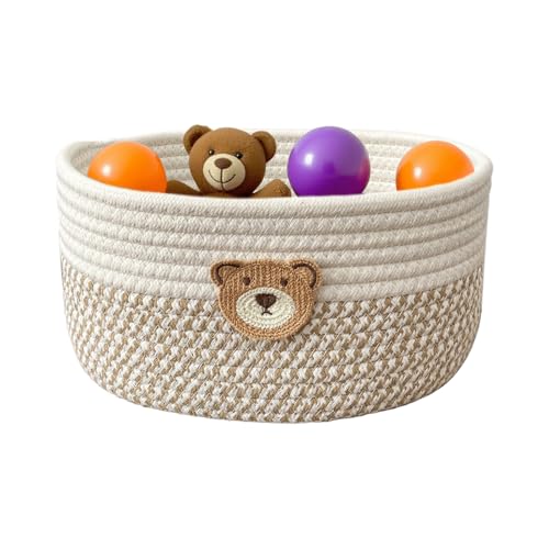 Aufbewahrungskörbe | Baumwollkordel Korb für Hundespielzeug | Baumwoll Organizer Box Deko Geschenk Für Zuhause