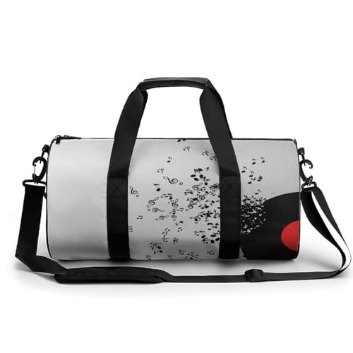 Sac de gym Musique blanc compact pour en finir avec les bagages lourds