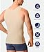TAILONG Compression Shirt Men Shapewear - Slimming Undershirt Body Shaper Tank Top Workout Shirts Beige