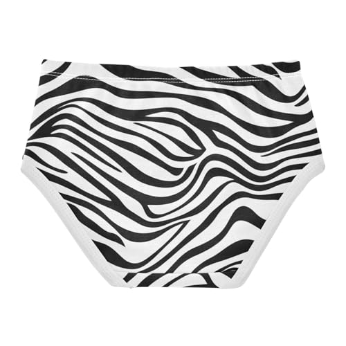 Funny Girls Underwear Toddler 2t Cotton Cute Panties Girl Zebra Stripe Black White Undies Kids Briefs2