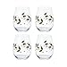 Pfaltzgraff Winterberry Stemless Wine Glasses (Set of 4)