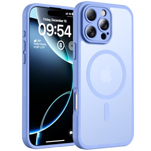 Image of TOCOL for Phone 16 Pro Max Case, Compatible with Magsafe Charger, Full Camera Protection, Drop Protection, Translucent Matte Phone Case for iPhone 16 Pro Max 6.9 inch (Sky Blue)