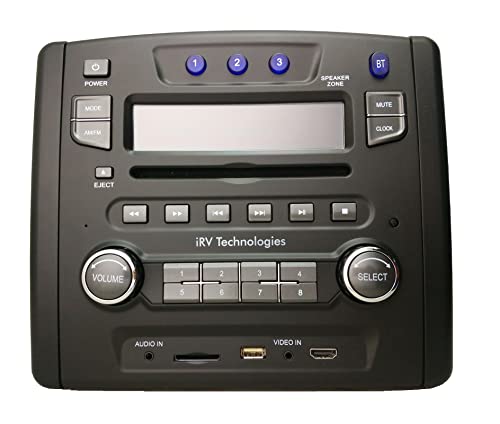 iRV33 Car Stereo ProAuto Car Audio Receiver with Bluetooth/Wireless Control/APP/HDMI/Digital2.1 Surround sound/USB/SD/AM/FM/CD/DVD/MP3/MP4,3 Zones Wall Mount RV Stereo System for car