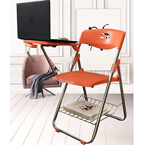 Chaise de formation pliante avec tablette écritoire et structure noire gain de place - 2