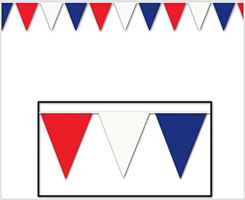 Red, White and Blue Outdoor Pennant Banner