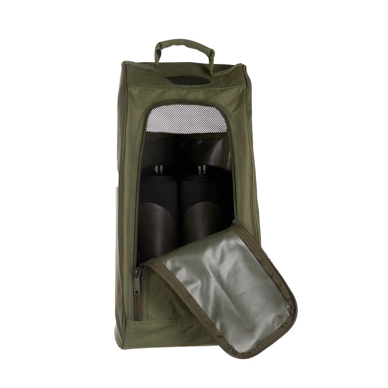 DJV Sac à bottes - Protection pratique pour bottes de chasse humides - Convient jusqu'à une hauteur de tige de 53 cm - Pliable de manière compacte - Filet de ventilation, anse de transport, fermeture