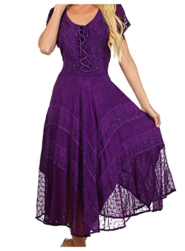Image of Sakkas Marigold Embroidered Fairy Dress