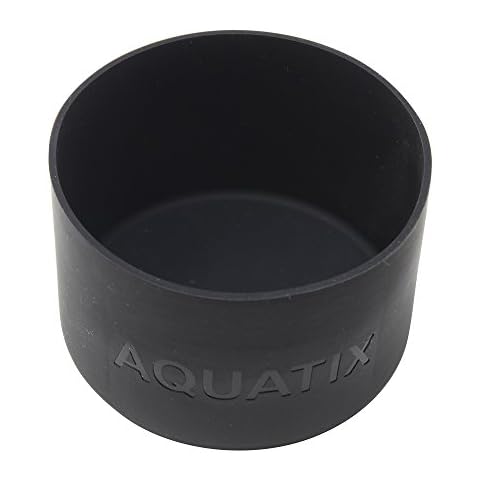 Black - Aquatix Protective Silicone Sleeve for Aquatix 21oz Flip Top Bottles, Anti-Slip Bottom Cover, BPA Free and Dishwasher Safe. Cover