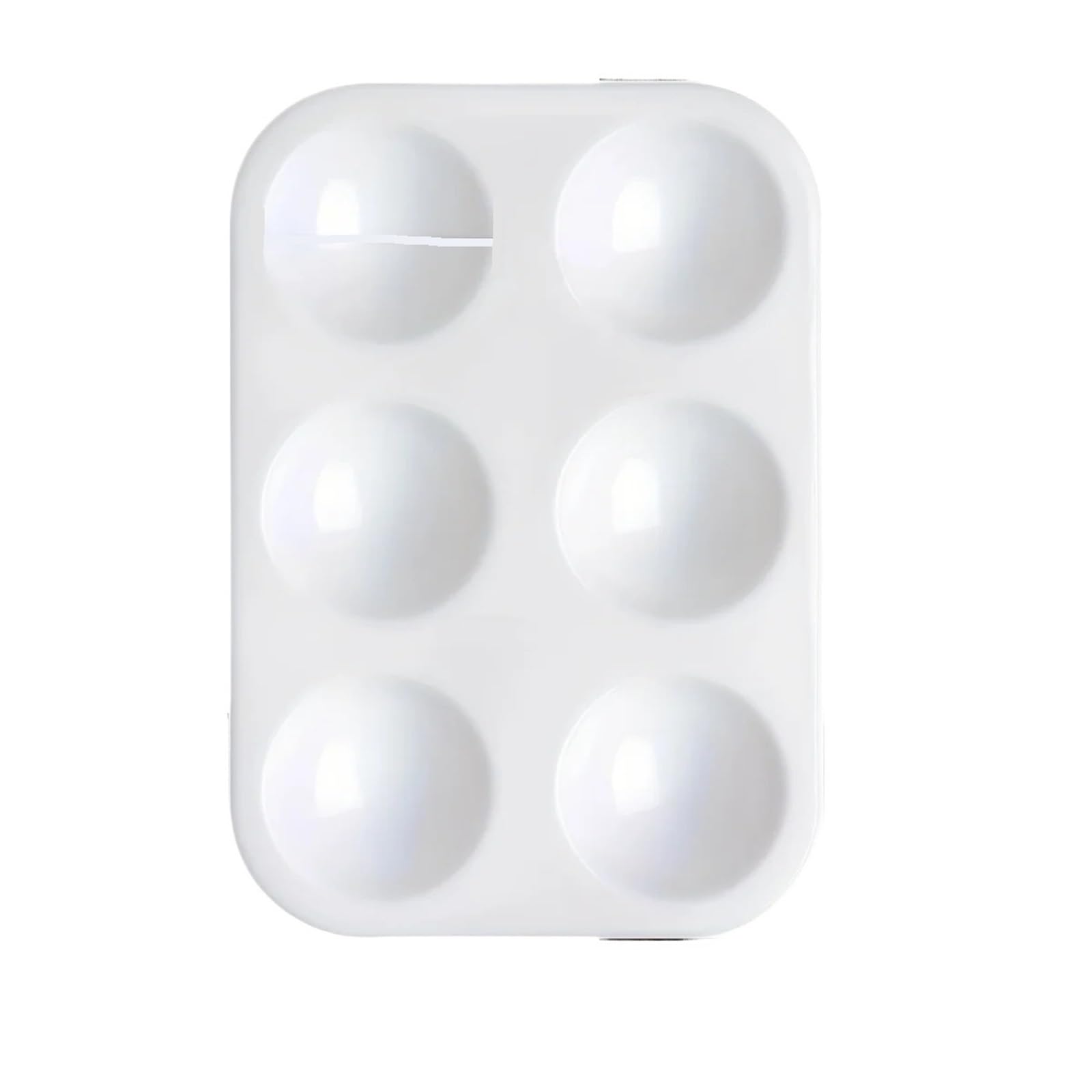 Paleta De PláStico Paleta de Pintura plástico Blanco 2/8/15 Piezas, Paleta Acuarela 6 pocillos, Bandeja Rectangular, for Mezclar Pinturas para Mezclar Colores(White 15pcs)