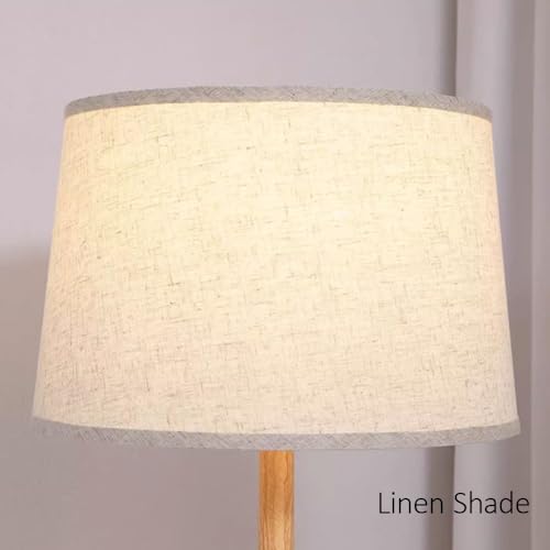 Lampadaire sur pied variable E27 avec abat-jour lin de 153 cm haut - 5