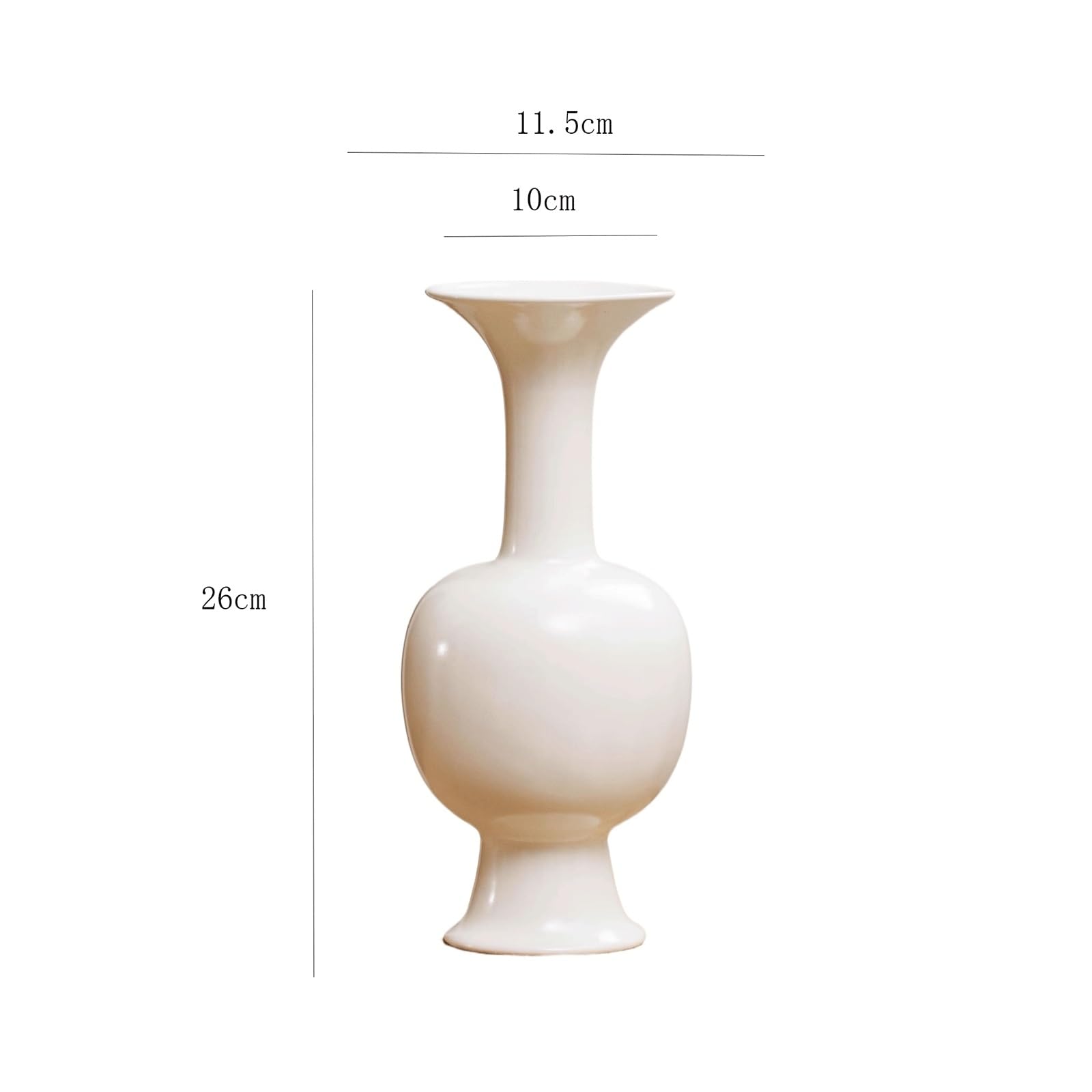 wazon z kwiatami Ceramiczny dekoracyjny wazon na kwiaty do nowoczesnego stołu, regału na książki, dekoracji salonu, półki, kominka Stół jadalny