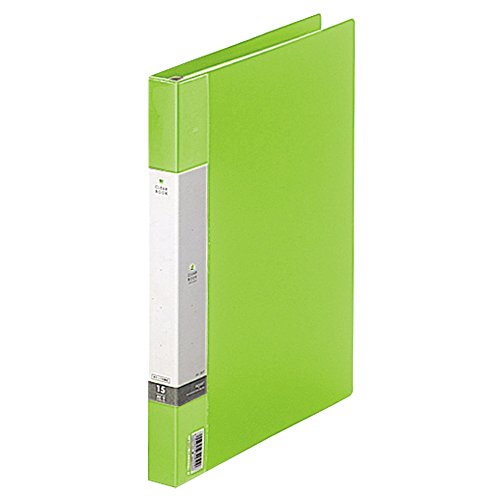 リヒトラブ ファイル クリヤーブック 交換式 A4 30穴 15ポケット 黄緑 G3801-6のサムネイル