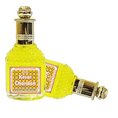 Image of INDRA SUGANDH BHANDAR Attar For Men|Women Kesar Chandan Perfume To Relax & Refresh Your Mind Original Saffron Sandal Long Lasting Fragrance 25ml Rollon Pack