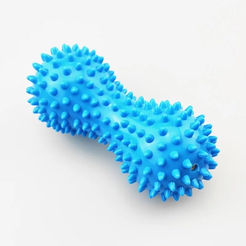 Miniatura 9 de Paquete de 2 bolas de masaje de maní, bolas de lacrosse dobles puntiagudas, punto de activación para reflexología del estrés, terapia muscular del