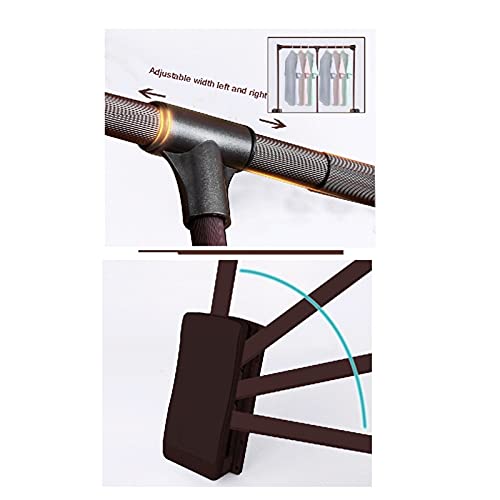 Glissière de levage penderie rabattable dressing chambre moka - 6