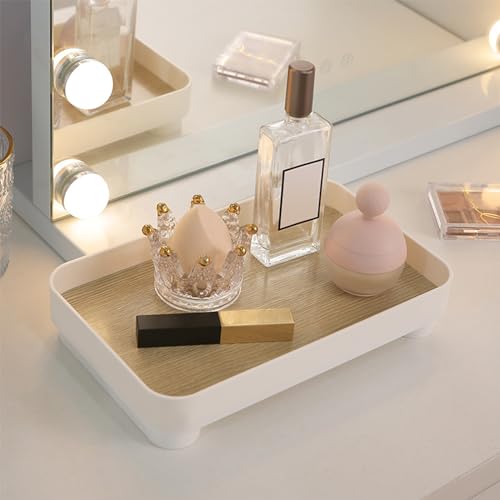 CECOMBINE Vanity Tray, Wooden Bathroom Storage Tray Toilet Tank Holder for Cosmetics Jewellery, Decorative with Base Perfumes, Soaps, Jewelry, Tableware - Cosy Home Interiors CECOMBINE Vanity Tray, Wooden Bathroom Storage Tray Toilet Tank Holder for Cosmetics Jewellery, Decorative with Base Perfumes, Soaps, Jewelry, Tableware - Image 5