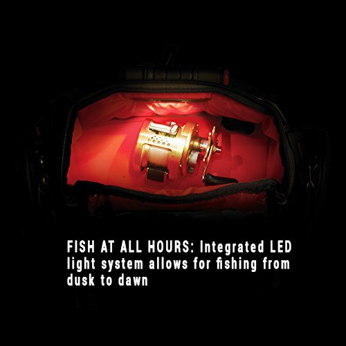 Wild River By Clc Wt3503 Tackle Tek Recon Lighted Compact Tackle Backpack & Four Pt3500 Trays, Clear, Water-Resistant Phone Storage #TOP3