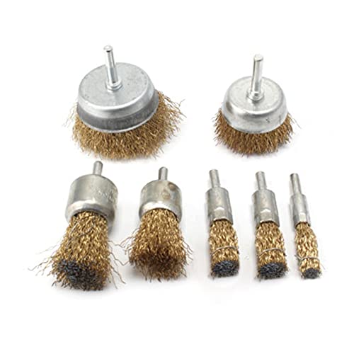 Brosse métallique en laiton contre la corrosion pour polissage de précision en forme de T et bol