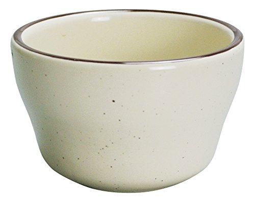 Yanco BR-4 Brown Speckled Bouillon Bowl, 7.25 oz Capacity, 4